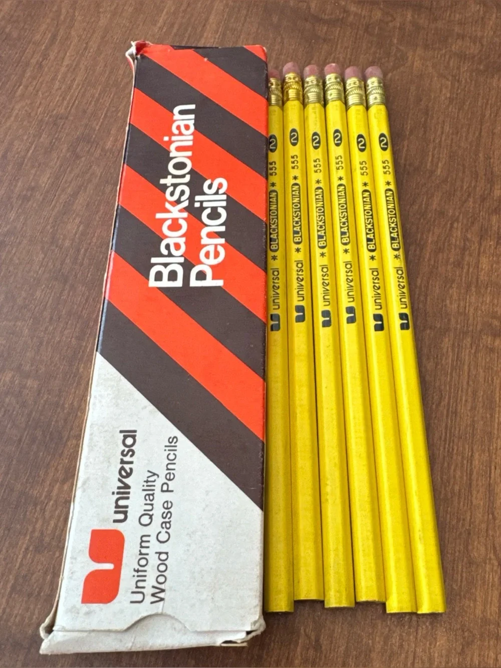 Vtg Blackstonian Pencils T6-555-2 Lot Of 12 In Box And 6 Loose All Unsharpened